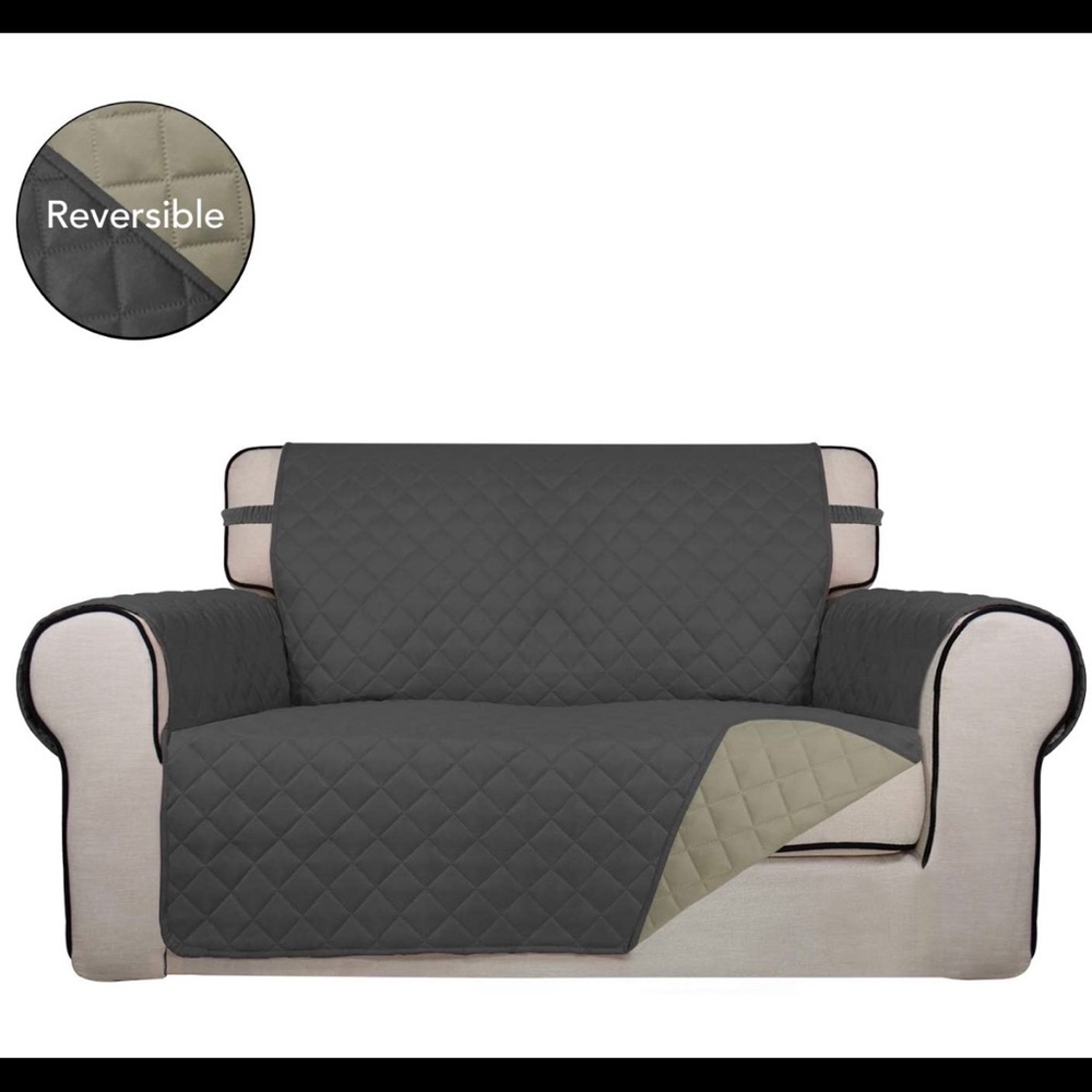 Reversible Quilted Sofa Cover